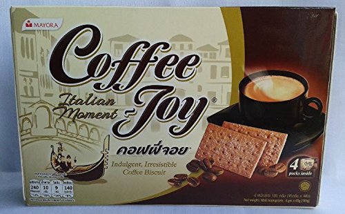 Coffee Biscuit Coffee Joy Italian Moment 4 Packs X 40g. (1.5oz.) Inside, Net Weight 180g. (6oz.)