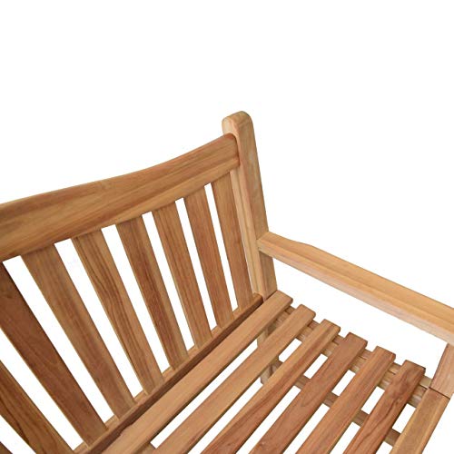 Gartenbank Catania Teak Massivholz Breite 180 cm – Bild 5