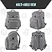 Alex & Kate Diaper Backpack Stylish Multi-Function Nappy Bag for Mom with Changing Pad - Large Capacity Waterproof for Baby Travel Maternity Parents, Gray