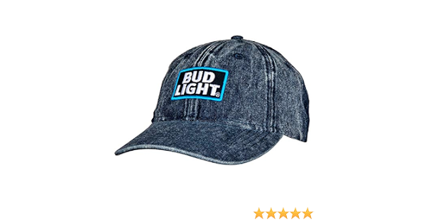 Bud Light Logo Adjustable Denim Hat at 
