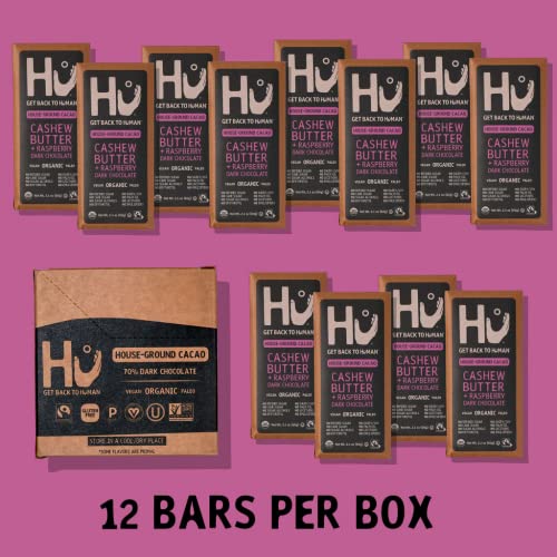 Hu Chocolate Bars 12 Pack Raspberry Jelly Cashew Butter Chocolate