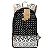 Imyth Bohemia Canvas Backpack Casual School Bag Daypack Travel Bag for Girls