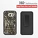 Galaxy S7 Case, [NOT FIT S7 Edge] Combo Rugged Phone Cover with Built-in Kickstand and Holster Locking Belt Clip and Circlemall for Samsung Galaxy S7 (Camo)