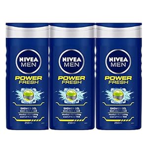 Nivea Power Refresh Shower Gel 250ml (Pack of 3)