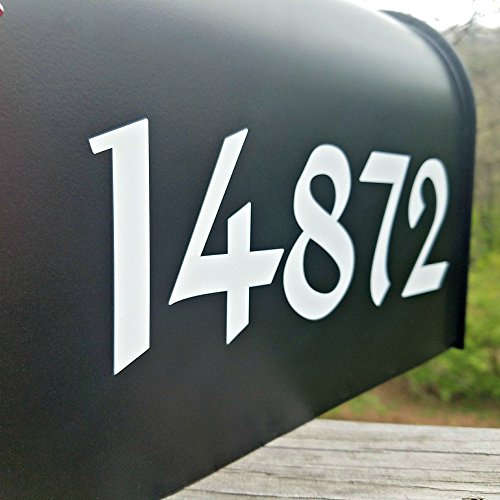 Vintage Style Die Cut Vinyl Numbers (3 inch, Matte White) Pricepulse