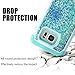 S7 Edge Case, MagicSky [Shock Absorption] Studded Rhinestone Bling Hybrid Dual Layer Armor Defender Protective Case Cover for Samsung Galaxy S7 Edge (Flower)
