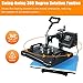 EOSAGA Heat Press 12×15 Heat Press Machine 5 in 1 Digital Multifunctional Sublimation Swing Away Heat Press for T Shirts Hat Mug Cap Plate (12