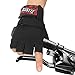 Trideer Workout Gloves, Full Palm Protection & Extra Grip, Gym Gloves for Weight Lifting, Training, Fitness, Exercise (Men & Women) (Black, M)