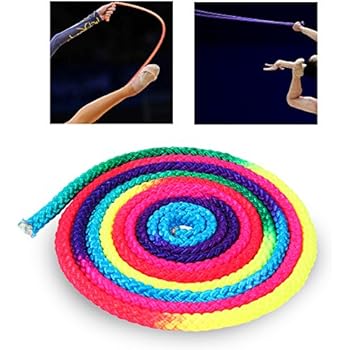 Gymnastics Arts Rope Jumping Rope Exercise & Fitness Rainbow Colour Sports Training Rope Rhythmic Gymnastics Rope Competition Rope