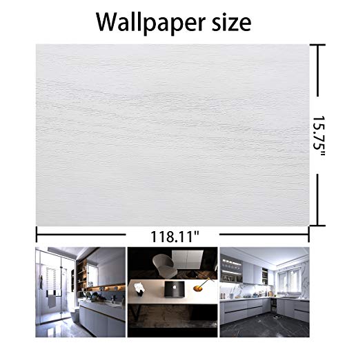 White Wood Sticker Wall Contact Paper Self Adhesive Waterproof Matte