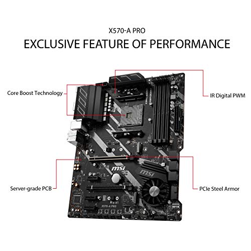 MSI-X570-A-Pro-Placa-Base-Chipset-AMD-X570-DDR4-Core-Boost-Intel-Lan-Socket-AM4-Wi-Fi-Soporta-AMD-Pocesadores-Color-Negro