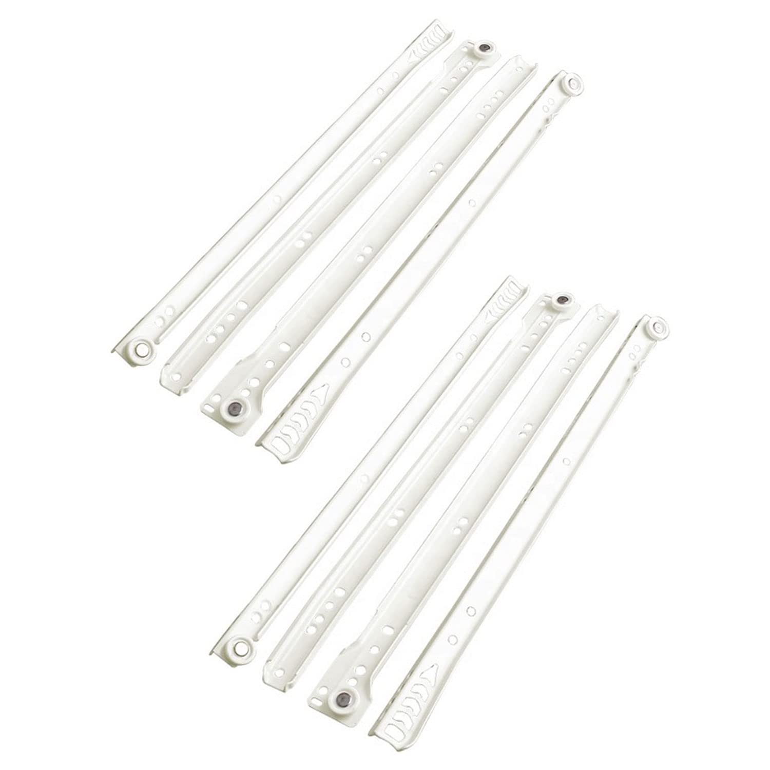 bricoleva.it Set of Guides for Drawers and Dressers without Shock Absorber, Colourful, Available in More Variations, Size 30, 40, 45, 50, 55, 60 cm, Pack of 1, 2 or 5 (50 cm, 2)