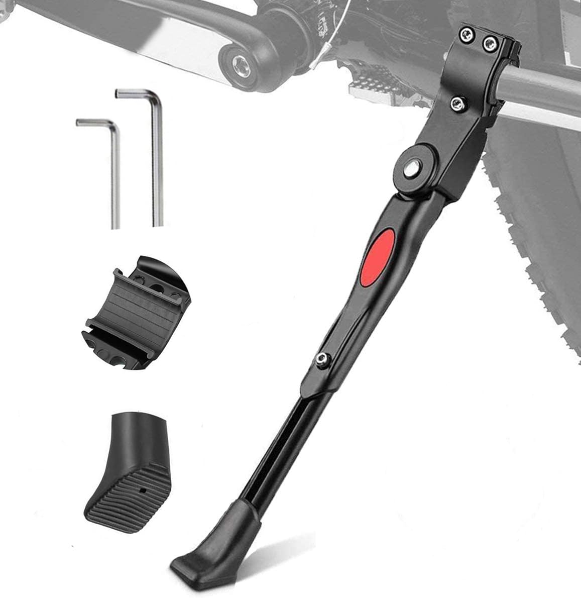 Photo 1 of Adjustable Bicycle Kickstand, Bike Side Support Kick Stand for 22 24 26 Inch Mountain Bike and 700 Road Bike