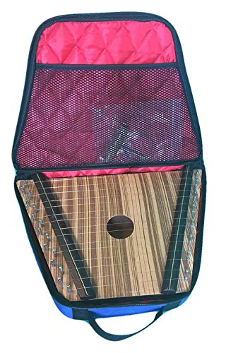 15 Strings Lap harp, Rosewood with Free Strings, Free Tuning Key and Free Carrying Bag Brown