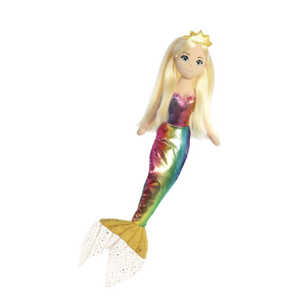 Aurora, 33318, Sea Sparkles, Amanda Mermaid, 18In, Multi-Coloured, Soft Toy, for children
