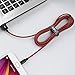AOFU Micro USB Cable,3 Pack 10FT Long Nylon Braided High Speed 2.0 USB to Micro-USB Charging Cables Android Fast Charger Cord for Samsung Galaxy S7 Edge/S6/S4, Note 5/4/3,(Black Red)