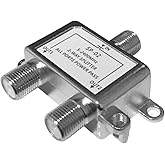 2-Way Digital Coaxial Cable Splitter, Support 5-2400MHz, RG6 Compatible | Coax Splitter 2 Way for MoCA,Satellite TV,Cable TV,Cable Internet and CATV Antenna System(Coaxial cable not included)