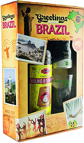 VELHO BARREIRO Caipirinha-Set"Greetings from Brazil" Cachaça 700ml 39% vol – Bild 3