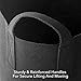 EPROSMIN MoMA 5-Pack 7 Gallon Fabric Grow Bags - Plant Grow Bags - Nursery Garden Grow Pots - Black Fabric Pots - Heavy Duty Non-Woven and Durable Aeration Fabric Containers with Strap Handles