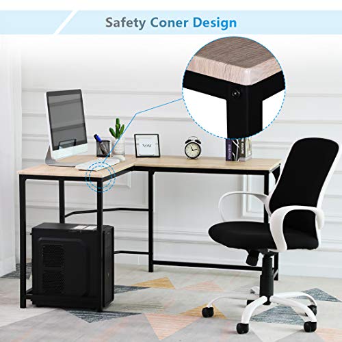 Aingoo L Shaped Corner Desk Office Desk for Home Work Desk Large