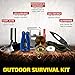 First Aid Survival Kit - Camping Emergency Trauma Kit - First Medical Earthquake Kit for Car Boat Home Office Hiking Camping Hunting Travel Adventures Earthquake - Survival Gear Kit Medical Supplies