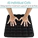 Vive Max Gel Seat Cushion - Orthopedic, Bariatric Coccyx Pillow for Car, Truck Drivers, Wheelchair, Airplane, Stadium, and Office - Firm Pad for Sciatica, Back and Tailbone - Comfortable Pain Relief