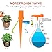Self Watering Spikes - Plants Flower Irrigation Watering Spikes Device Self Drip with Slow Release Control Valve Switch Outdoor Indoor 12 Packs