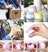 Silicone Travel Cream Jars Cosmetic Containers with Sealed Lids 20ml Per Piece Assorted for Face Hand Body Cream Travel Size Accessories(4 Pack)