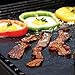 BBQ Pad Grill Mat Set of 3 Non Stick Reusable Easy to clean Heat Resistant cooking mats works on Gas Electric and more 15.75