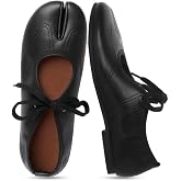 Agodor Lace Up Mary Jane Tabi Shoes Womens Split Toe Ballet Flats Round Toe Mary Jane Flats for Women Comfortable Slip On Ballerina Casual Party Dressy Shoes