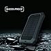 Solar Charger with Strong LED Flashlight, 10000mAh Solar Phone Charger with Dual USB Port, Outdoor Portable Solar Power Bank Built-in Strong 52LED Flashlight for Camping, Travelling & other Activities