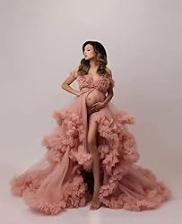 Molisa Women's Maternity Gowns for Photoshoot Long