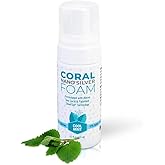 Coral Nano Silver Foaming Toothpaste – Fluoride Free Natural Remineralizing Tooth Foam – Whitening, SLS & Glycerin Free with Xylitol & Coral Calcium – Mint Flavor (4oz, 3-Month Supply)