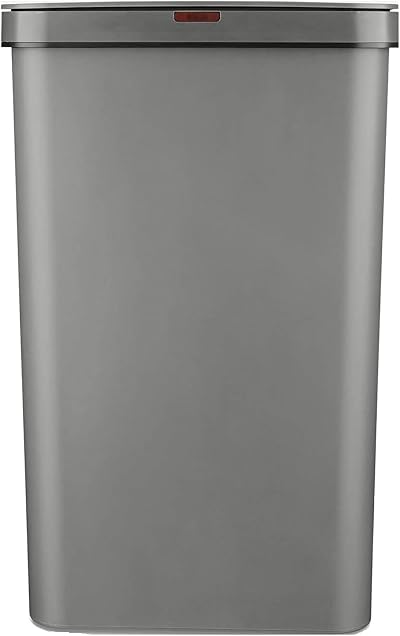 Tower T838005G Sensor Bin 50L Grey Battery-Operated Retainer Ring