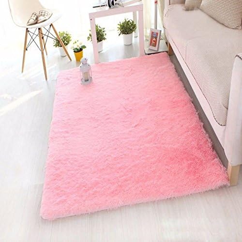 AFUT Fluffy Anti-skid Shaggy Area Rug Yoga Carpet Home Bedroom Floor Dining Room Mat 40X60CM