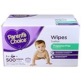 Parent's Choice - Unscented Baby Wipes, 500 ct