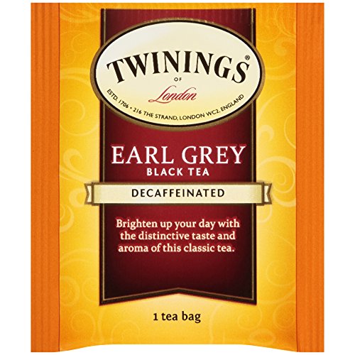 Twinings Decaffeinated Earl Grey Individually Wrapped Black Tea Bags