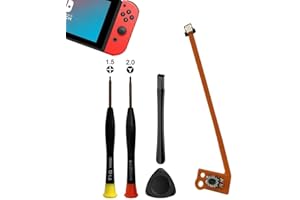 MYPUQIAO 1 Set ZL Button Key Ribbon Flex Cable Replacement for Nintendo Switch Joycon NS Left Joycon Controller with Repair Tool Set(Y2.0screwdriver +1.5screwdriver crowbar triangle paddles)(JoyconZL)
