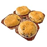 Low Carb Chocolate Chip Muffins (4 Pack) - Fresh Baked - LC Foods - All Natural - No Sugar - Diabetic Friendly