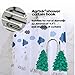FITNATE Shower Curtain Hooks, 12 PCS Anti-Rust Decorative Shower Curtain Hooks for Home, Bathroom, Bedroom, Baby Room, Living Room & More -Christmas tree Woods Pine Tree
