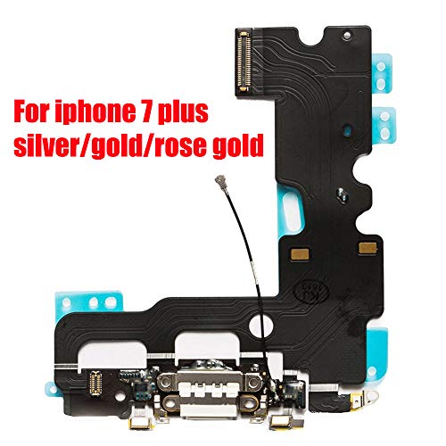 Afeax OEM USB Charging and Headphone Jack Port Dock Connector + Mic Flex Cable + Cellular Antenna Replacement for iPhone 7 Plus 5.5\