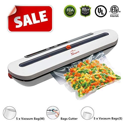 UPEOR Vacuum Sealer Machine | Automatic Food Sealer for Food Savers | Foodsaver Vacuum Sealer Bags | Safety Certified | Led Indicator Lights