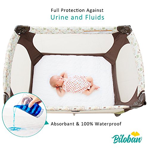 2 Pack+Play+Waterproof+Baby+Mattress