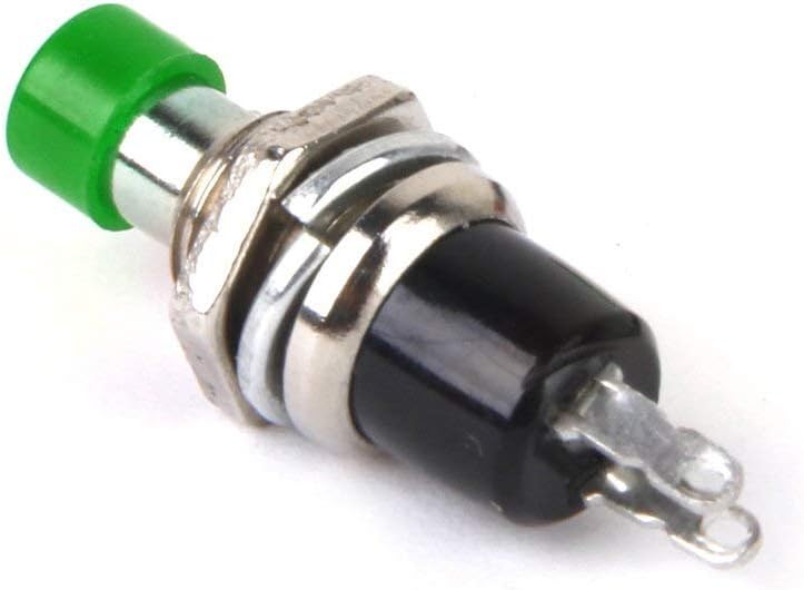 MECCANIXITY 6-Pack Mini Momentary Push Button Switch – 1A 250V AC SPST NO, Red With Pre-Soldered Wires For Electronics & Appliances