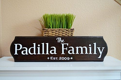 Personalized Family Established Wood Sign, Door, Inside, Outside, Outdoors, Wall Decor, Home Decoration, Classic Design, Handmade, Custom Colors, Painted or Stained, Wedding Gift, Bridal Shower, Unique, Quality Made