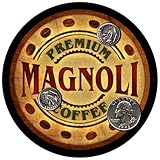 Magnoli Family Name Coffee Rubber Drink Coasters