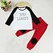 Efaster® 1Set Toddler Baby Boys Letter Printed T-shirt Tops+Pants Outfits Clothes (9M)
