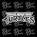 Teenage Mutant Ninja Turtles LOGO, TMNT-inspired Fan Art Vinyl Car/Laptop Decal