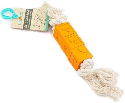 Amazon Laroo 犬用噛むおもちゃ 歯磨きコットン 綱引き コットンロープ 運動不足解消 知育玩具 犬と一緒に遊び Laroo ロープのおもちゃ 通販