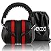 Weize Safety Earmuff Shooters Hearing Protection Foldable Ear Defenders Noise Reduction Head Band Ear Cups for Hunting Mowing Drilling